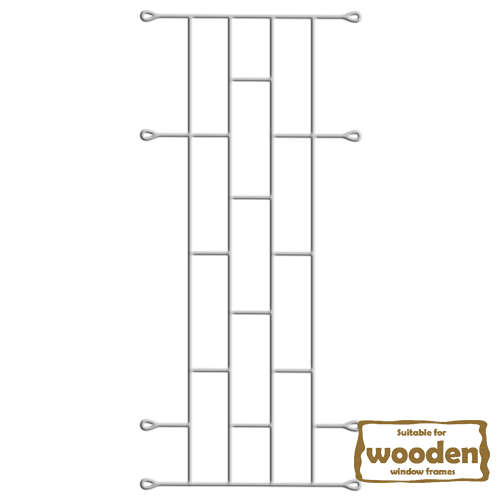 Xpanda Brick Burglar Bars - 530mm x 1000mm White