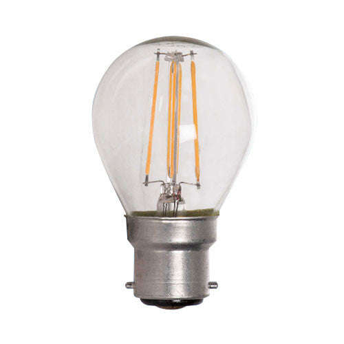 Bright Star LED Filament Golf Ball Bulb B22 4W 360lm Warm White