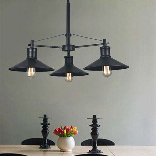 Bright Star Classic Black Metal Chandelier