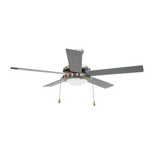 Bright Star 5 Blade Ceiling Fan with Lights 1320mm - Satin Chrome