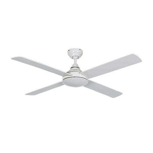 Bright Star 4 Blade Ceiling Fan with Wall Control 1220mm - White