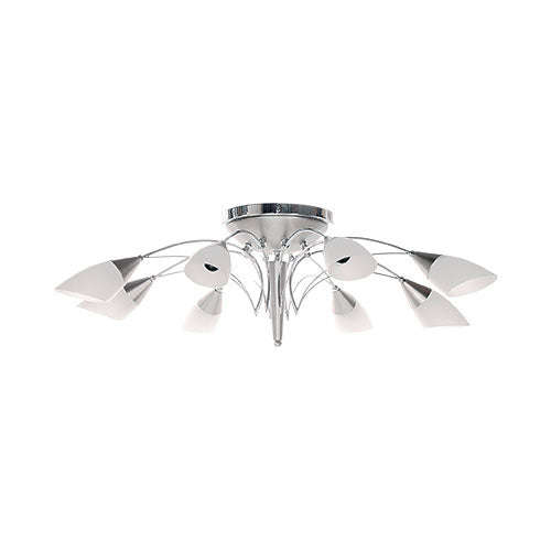 Bright Star Satin Chrome Flush Mount Pendant