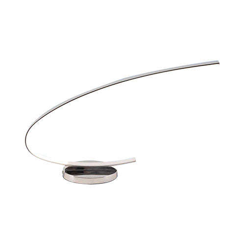 Bright Star Sharp Curve Polished Aluminium LED Table Light