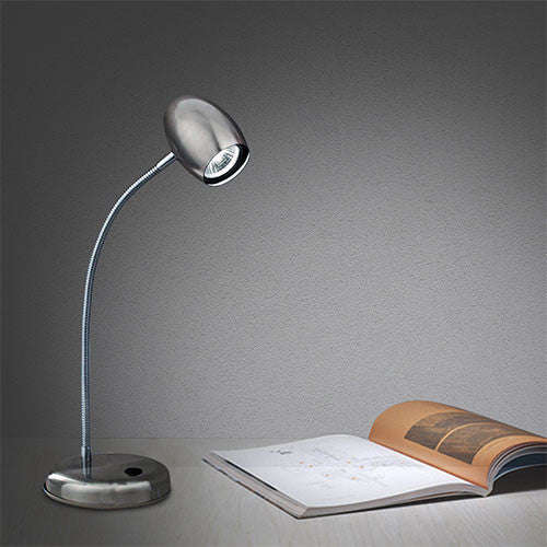 Bright Star Satin Chrome Desk Light