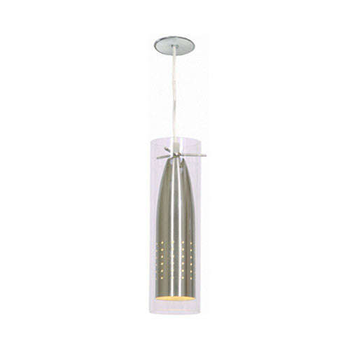 Bright Star Single Tall Pendant with Clear Glass