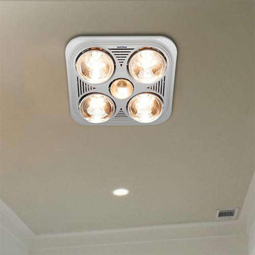 Eurolux Bathroom Heater with 4 Lights