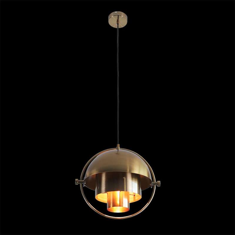 K. Light Freeform Metal Orb Pendant - Brass