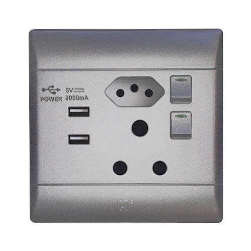 CBi PVC USB Combo Socket 4 x 4