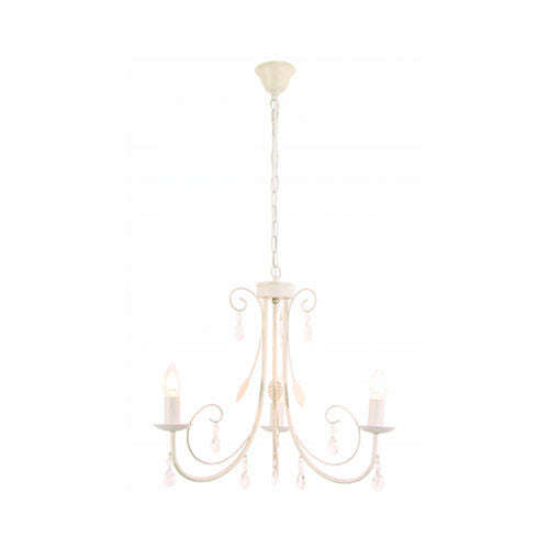 Bright Star Metal Chandelier with Clear Acrylic Crystals