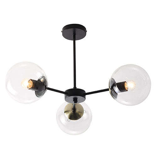 Bright Star 3 Light Global Pendant
