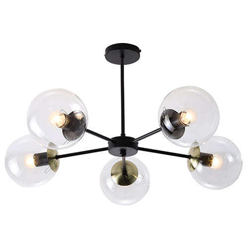 Bright Star 5 Light Global Pendant