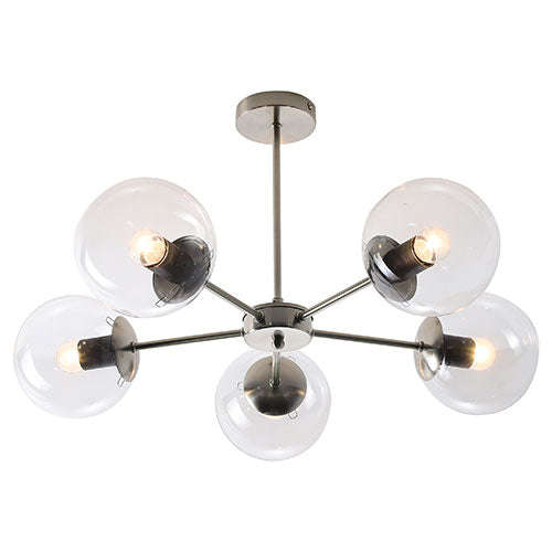 Bright Star 5 Light Global Pendant