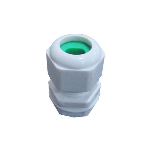 Cable Gland No.0 Flat - White / Green Grommet