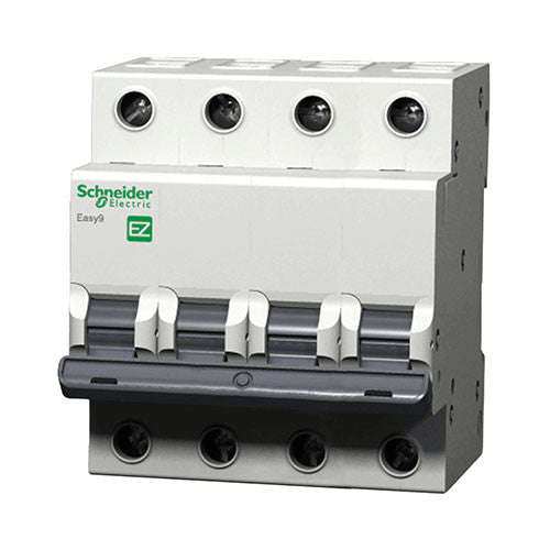 Schneider Electric Easy9 MCB 4 Pole 3kA