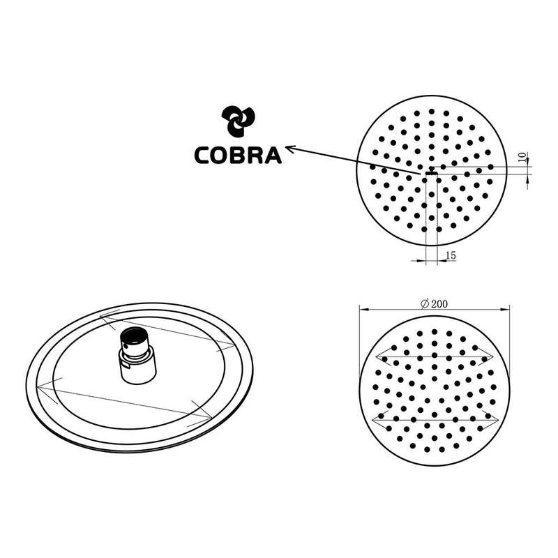 Cobra Seine Round Shower Head