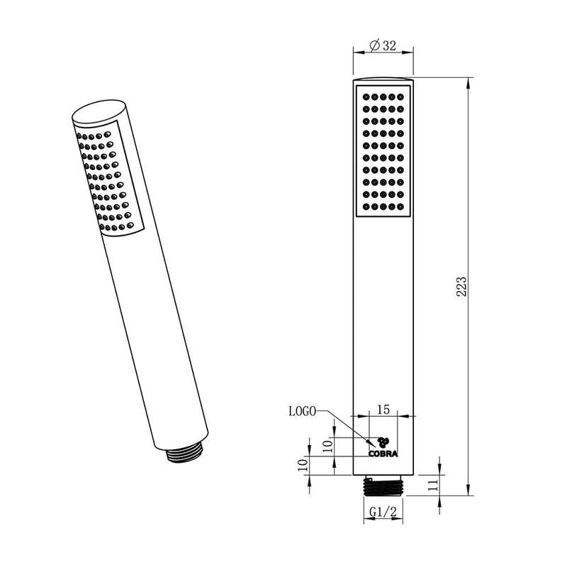 Cobra Seine Tube Hand Shower