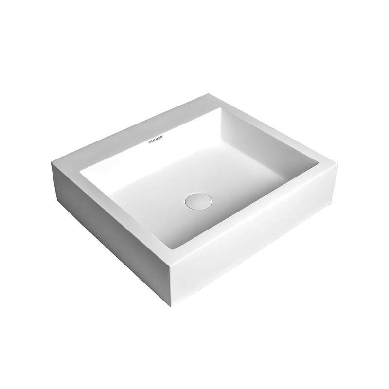 Crystallite Stone D-Cube Basin Large