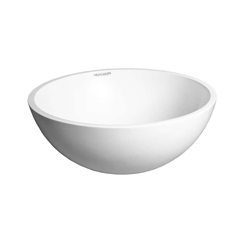 Crystallite Stone Round Basin Large