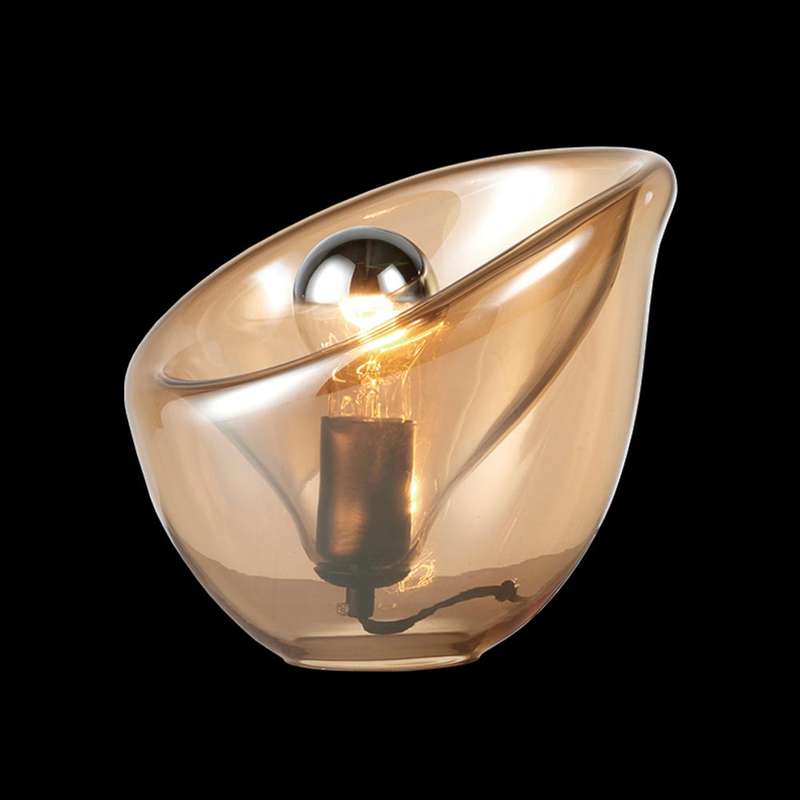 K. Light Arum Lily Glass Table Lamp