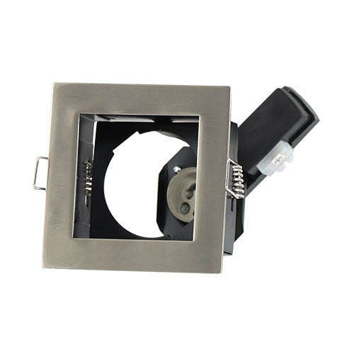 Bright Star Square Straight Pressed Steel Downlight - Satin