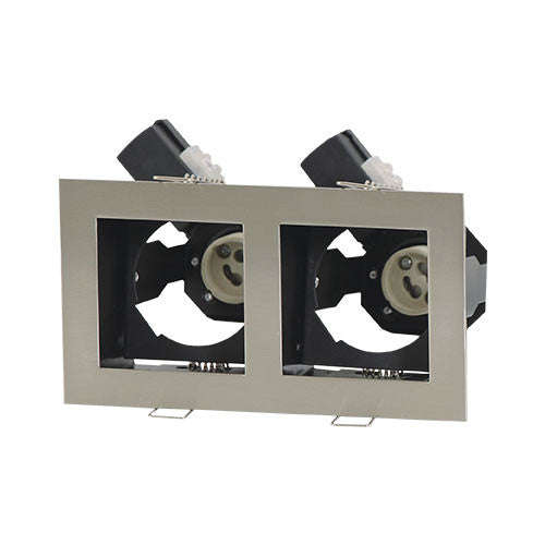 Bright Star Double Straight Downlight - Satin