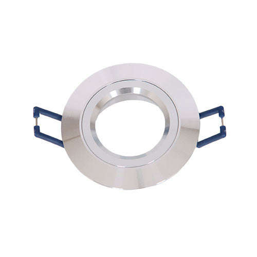 Bright Star Round Smooth Straight Downlight 78mm - Aluminium