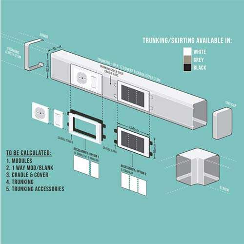 Crabtree Diamond 1 Way Switch Module