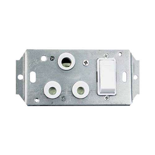 Decorduct Sokit 16A Standard Single Socket White 75x50mm