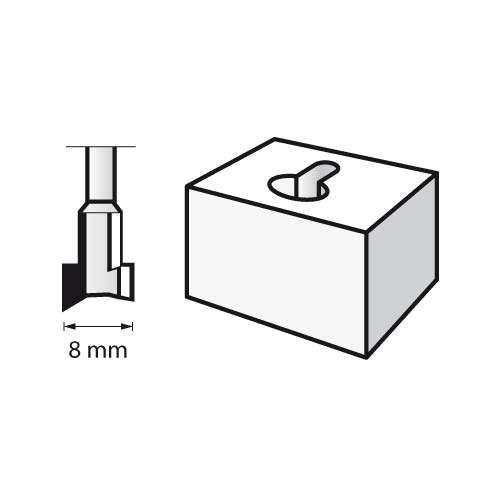 DREMEL® Router Bit HSS 655 8.0mm