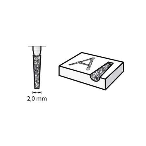 DREMEL® Diamond Wheel Point 7134 2.0mm