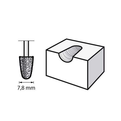 DREMEL® Structured Tooth Tungsten Carbide Cutter 9934 7.8mm