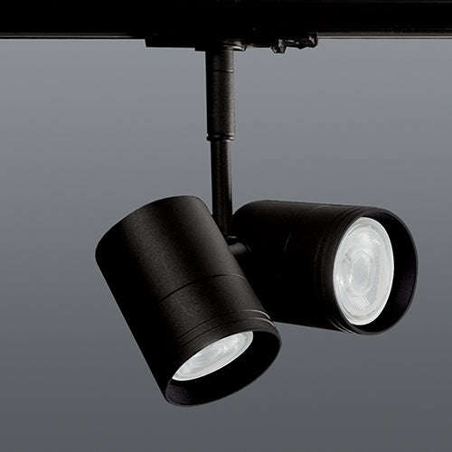 Spazio Double Trouble 3 Wire Metal Track Light
