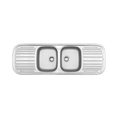 Franke Quinline QLX 622 Double Bowl Inset Sink - Stainless Steel