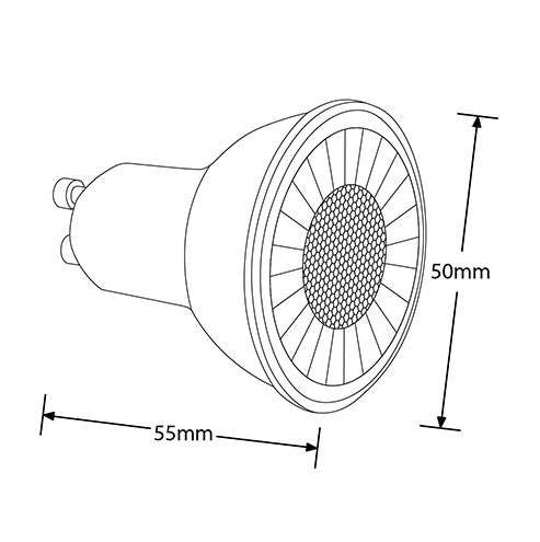 Aurora LED ICE Plus Dimmable Lamp GU10 5W 400lm 2700K