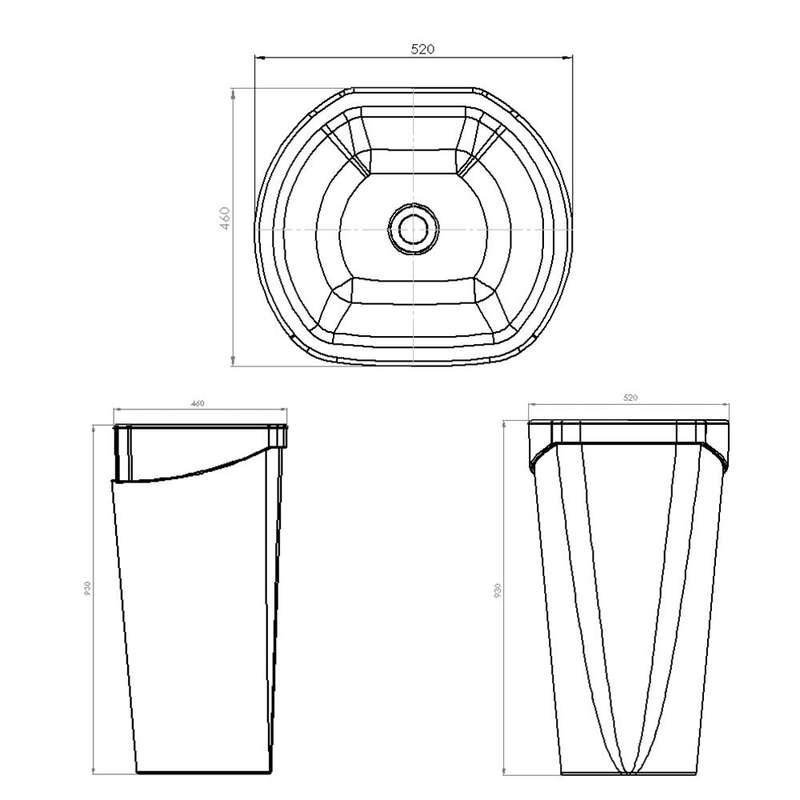 Emineo Pillar Free-Standing Basin