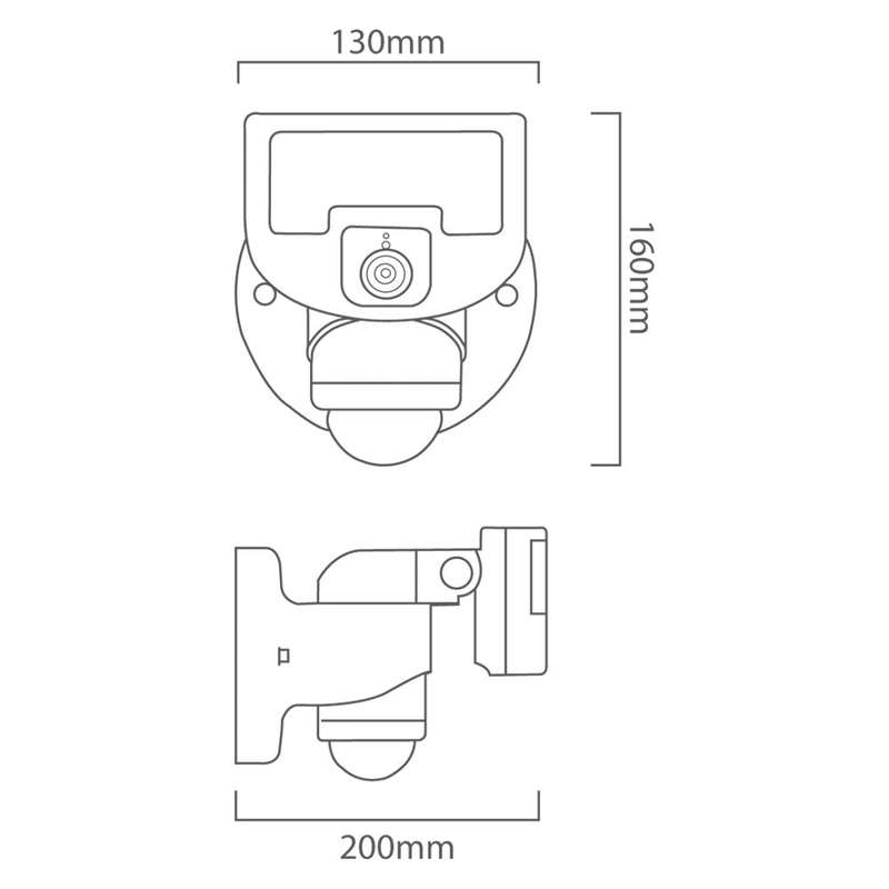 Eurolux Nightwatcher Robotic Security Light with Wi-Fi Camera