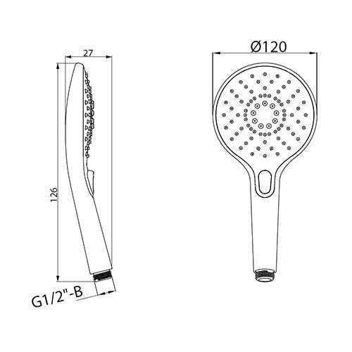 Cobra Pause Round Hand Shower
