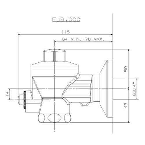 Cobra Junior Flushmaster Urinal Flush Valve