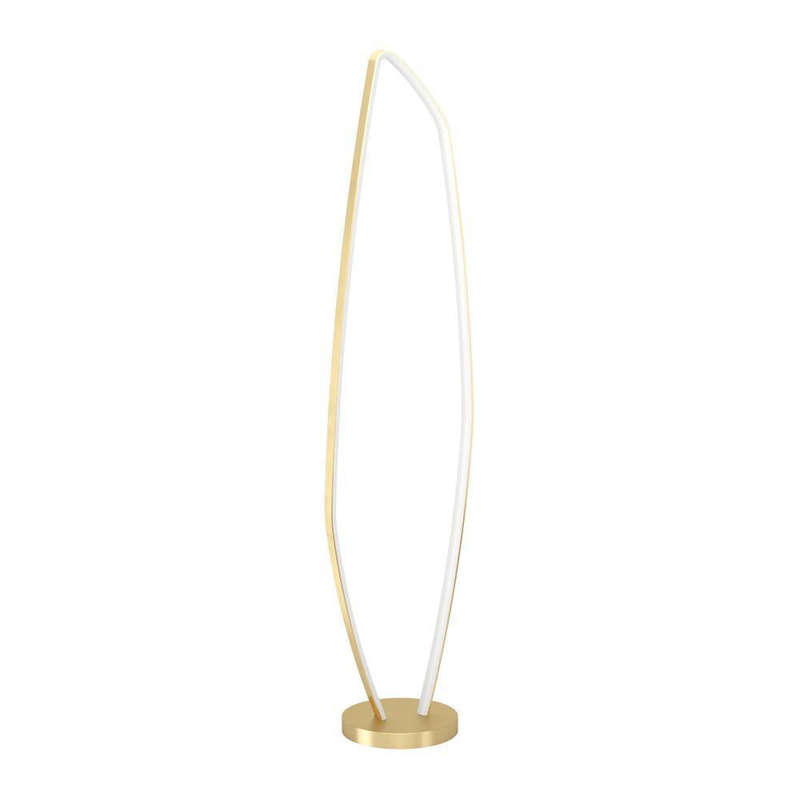 EGLO Vallerosa Dimmable Floor Light 3000K 3400lm - Brushed Brass