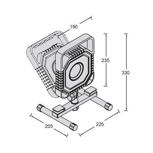 Lutec Modo Portable LED Worklight 21W