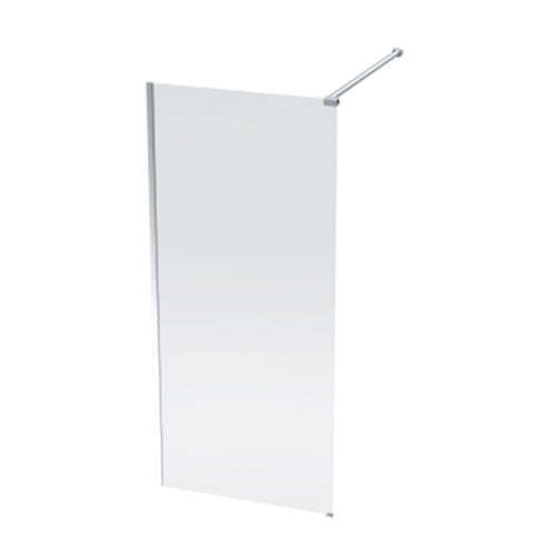 Finestra Optic Shower Screen - Silver