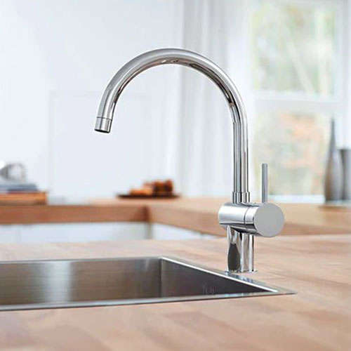 GROHE Minta Single Lever Kitchen Sink Mixer With Swivel C-Spout
