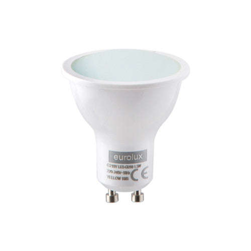 Eurolux LED Coloured Lamp GU10 1.5W 27lm Yellow