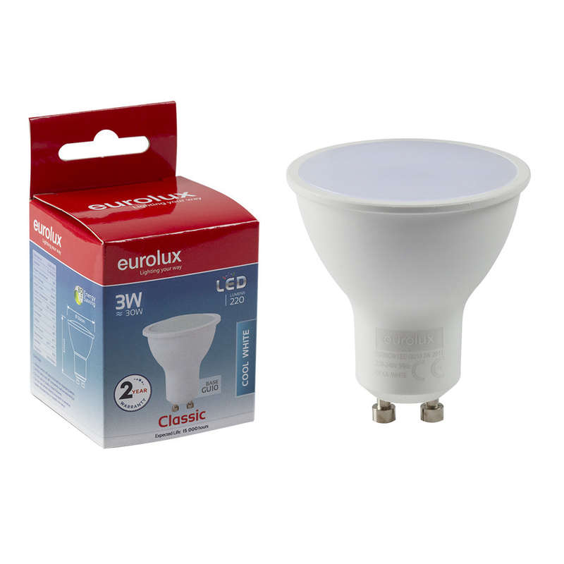 Eurolux LED Lamp GU10 3W 220lm 4000K