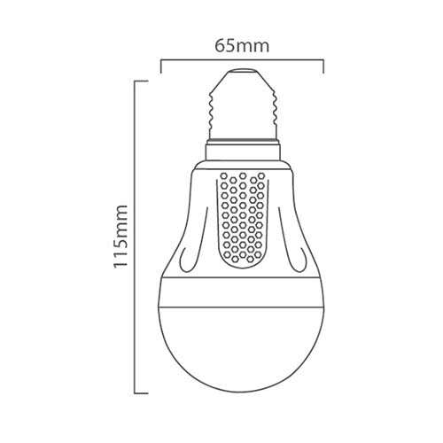 Eurolux LED Rechargeable Lamp E27 5W 300lm Daylight
