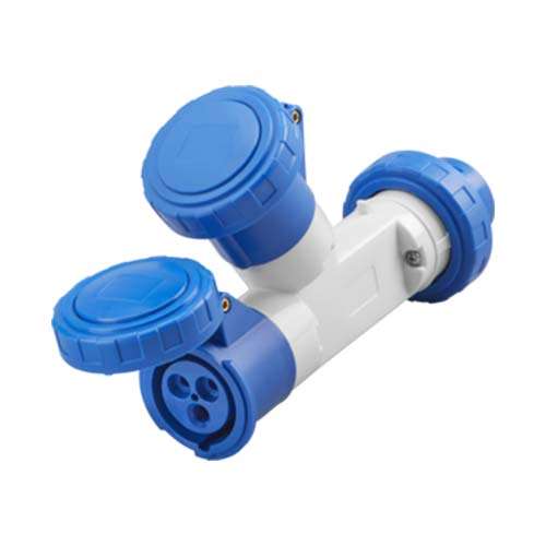 Gewiss 16A 3 Pin Double Socket - Watertight