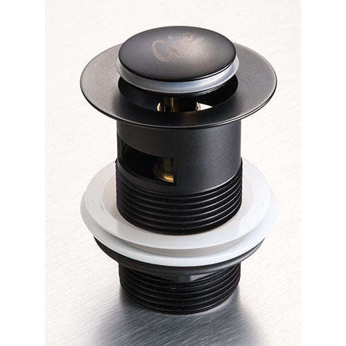 GIO Slotted Basin Waste Long 32x110mm - Matt Black
