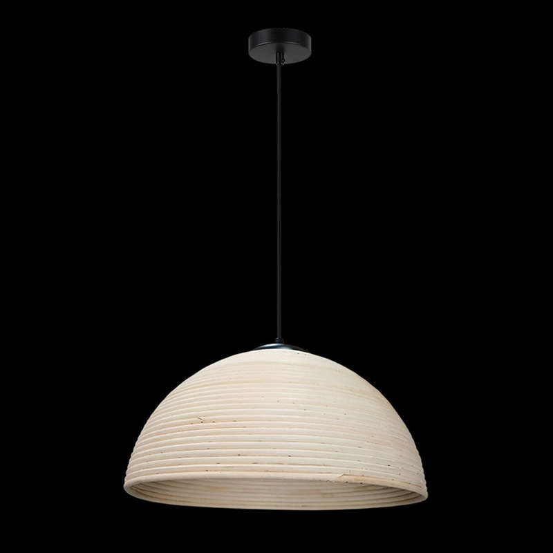K. Light Medium Rattan Tube Pendant E27 40W
