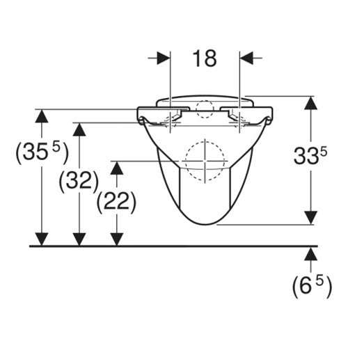 Geberit Bambini Wall-hung Toilet with Washdown & Seat Pads