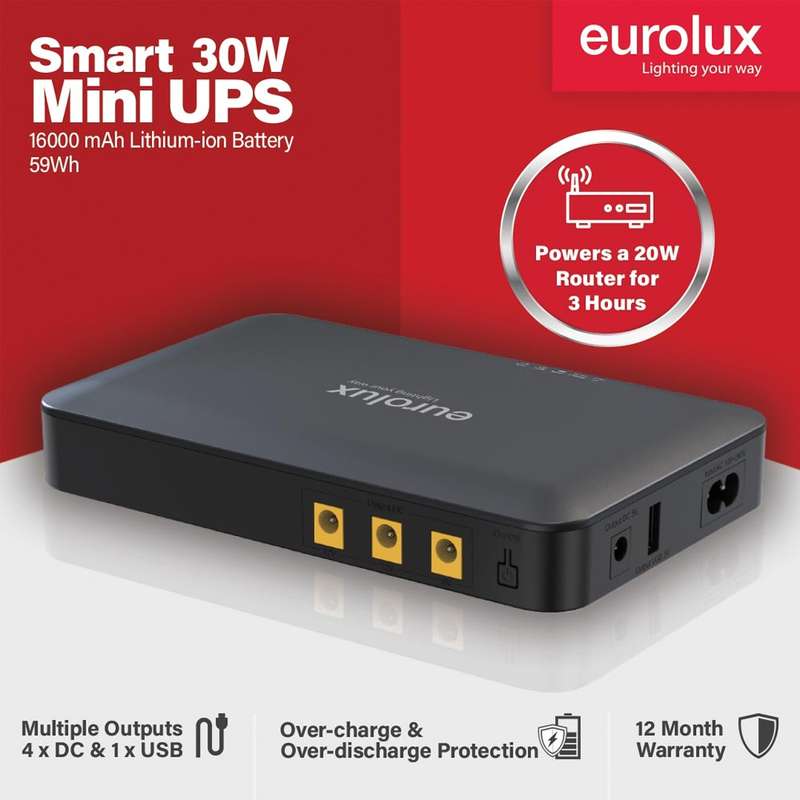 Eurolux Smart 30W Mini UPS